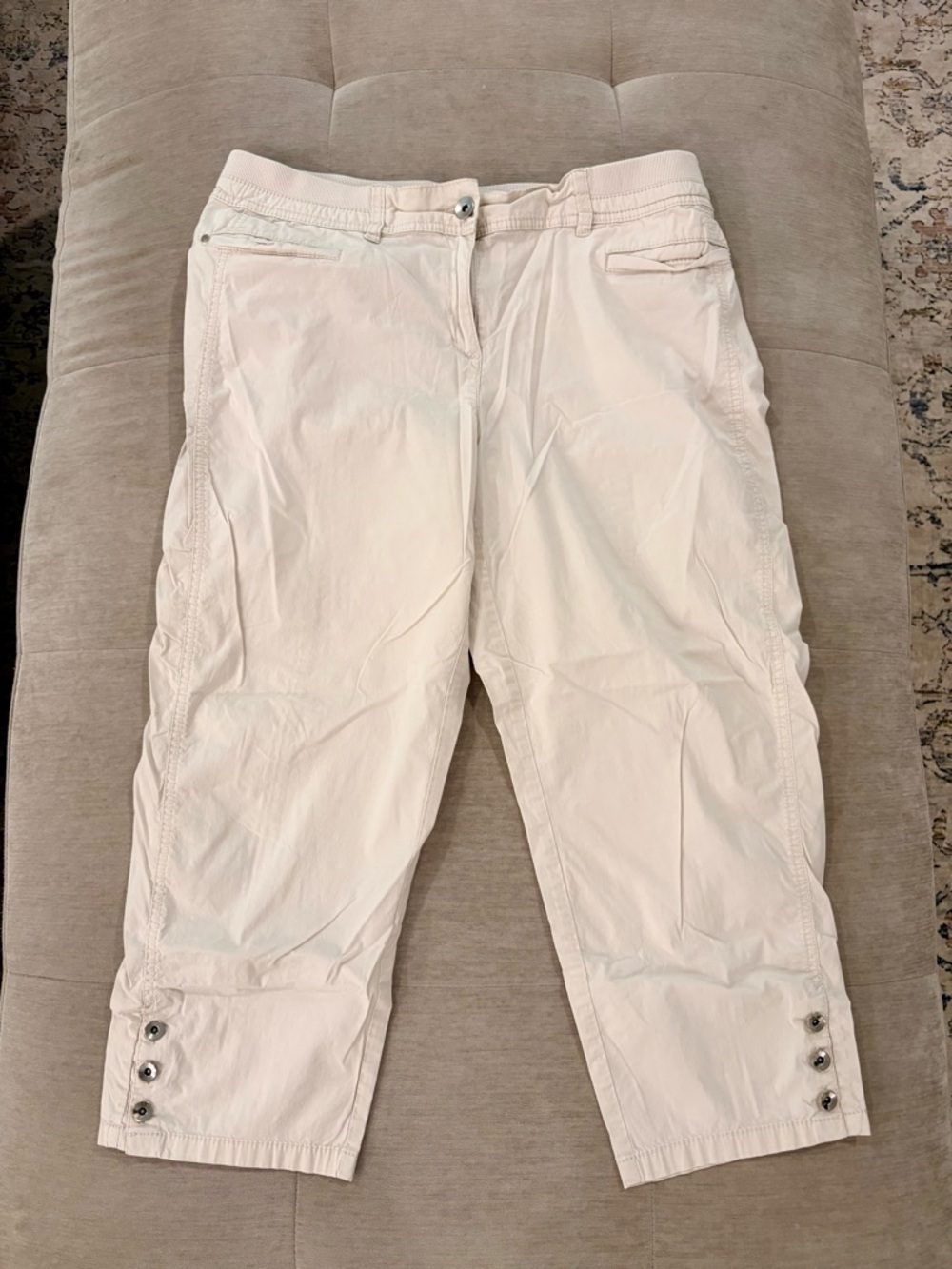 Chico's  Capris with Button Cuff Detail